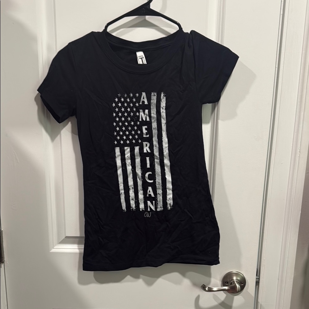 Next Level Apparel Black Fitted Short Sleeve Tee